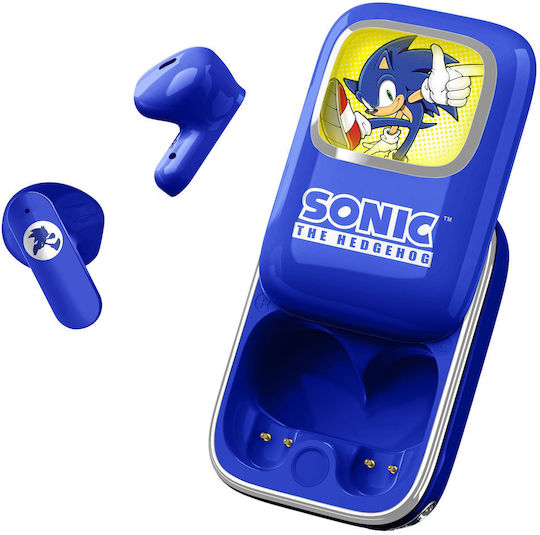 OTL Sonic the Hedgehog Slide In-ear Bluetooth Handsfree Earphones with Charging Case Blue
