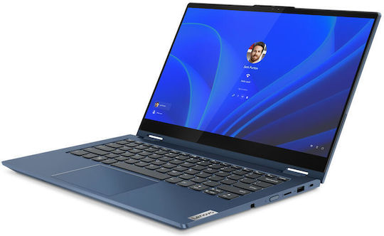 Lenovo ThinkBook 14s Yoga ITL 14" IPS FHD Touchscreen (i5-1135G7/8GB/256GB SSD/W10 Pro) Abyss Blue (DE Keyboard) view 4