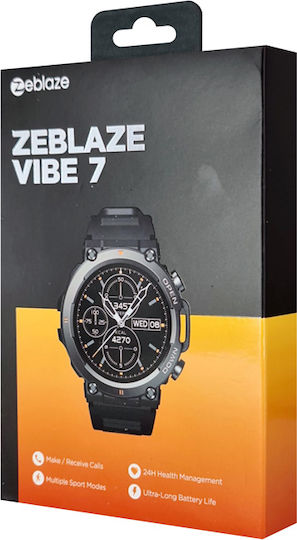 Zeblaze Vibe 7 47mm Smartwatch with Heart Rate Monitor (Black) vue 9
