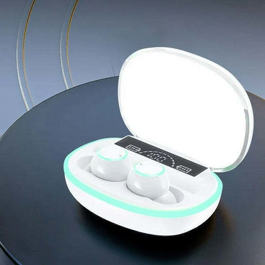 Treqa BT-36 In-ear Bluetooth Handsfree Earphones with Sweat Resistance and Charging Case White