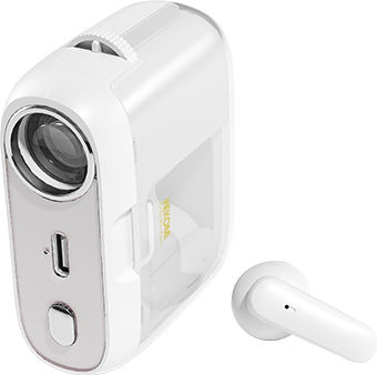 WK S28 Pop Digital Series Earbud Bluetooth Handsfree Earphones with Charging Case White view 1
