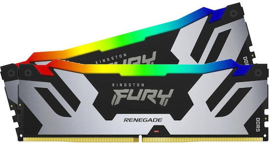 Kingston Fury Renegade RGB 32GB DDR5 RAM with 2 Modules (2x16GB) and 7200 Speed for Desktop (KF572C38RSAK2-32) vue 2