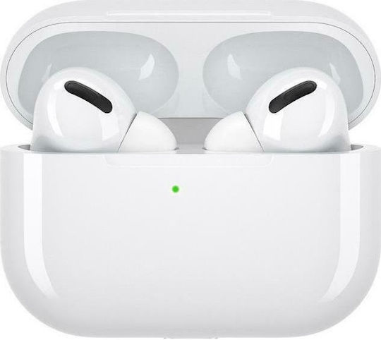 EarPhones Pro In-ear Bluetooth Handsfree Earphones with Charging Case White view 1