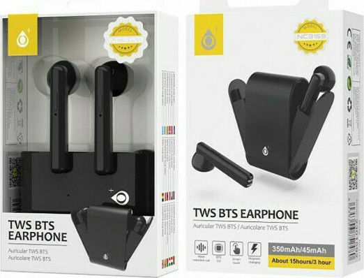 NC3159 Earbud Bluetooth Handsfree Earphones with Charging Case Black view 1