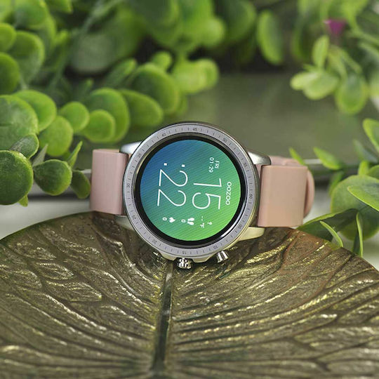 Oozoo Q00312 45mm Smartwatch with Heart Rate Monitor (Silver) view 3