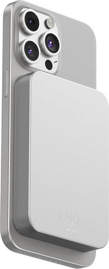 LinQ Slim Qi2 MagSafe Power Bank 10000mAh 15W Power Delivery Gray