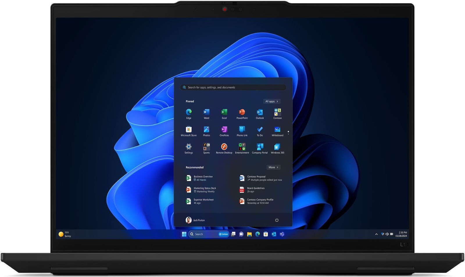 Lenovo ThinkPad L14 Gen 5 14" IPS FHD Touchscreen (Ultra 5-125U/16GB/256GB SSD/W11 Pro) (US Keyboard) view 2
