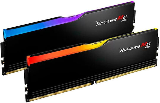 G.Skill Ripjaws M5 RGB DDR5 64GB RAM with 2x32GB Modules and Speed 6000 for Desktop F5-6000J3040G32GX2-RM5RK