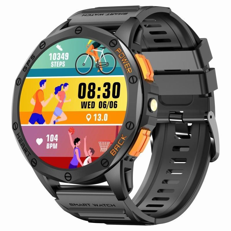 Gravity Gps Gt24-2 Smartwatch Black + White Strap view 2