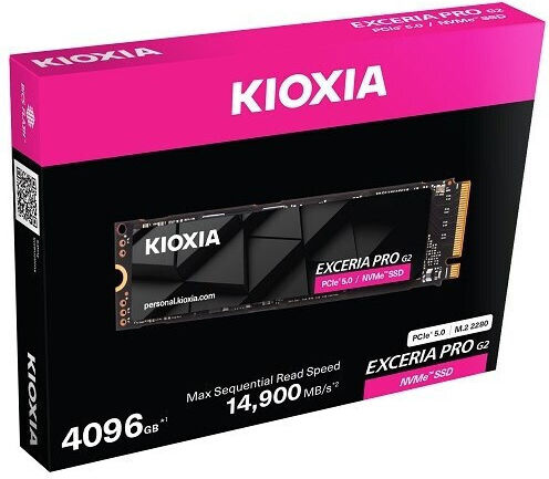 Kioxia Exceria Pro G2 SSD 2TB M.2 Type with PCI Express 5.0 Connection view 5