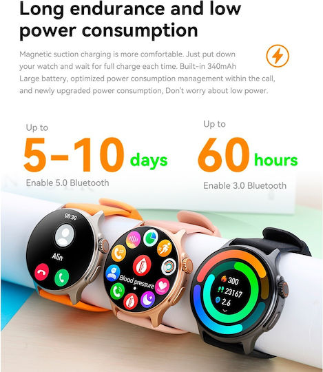 Aoke K58 Smartwatch (Orange) view 8