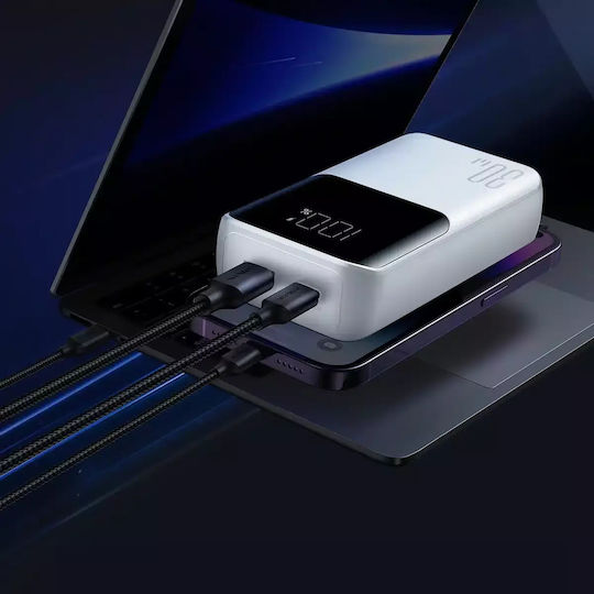 Joyroom Power Bank 10000mAh 30W with USB-A Port and USB-C Port White view 8