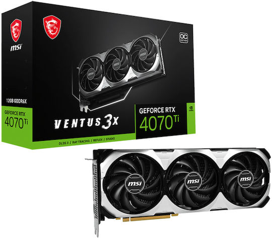 MSI GeForce RTX 4070 Ti 12GB GDDR6X Ventus 3X OC Graphics Card (912-V513-006 V513-001R)