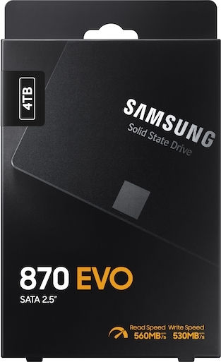 Samsung 870 Evo SSD 4TB 2.5'' Type with SATA III Connection MZ-77E4T0B/EU view 5