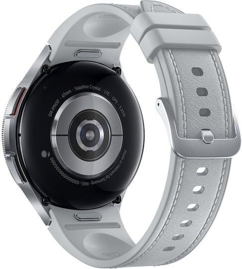 Samsung Galaxy Watch6 Classic LTE Stainless Steel 47mm Waterproof with eSIM and Heart Rate Monitor (Silver) view 4