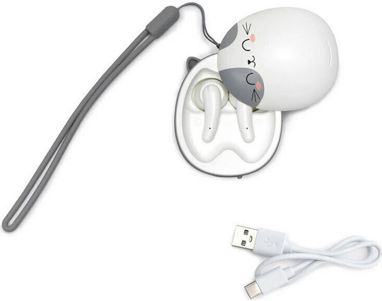 Legami Milano Be Free In-ear Bluetooth Handsfree Earphones with Charging Case Kitty view 5