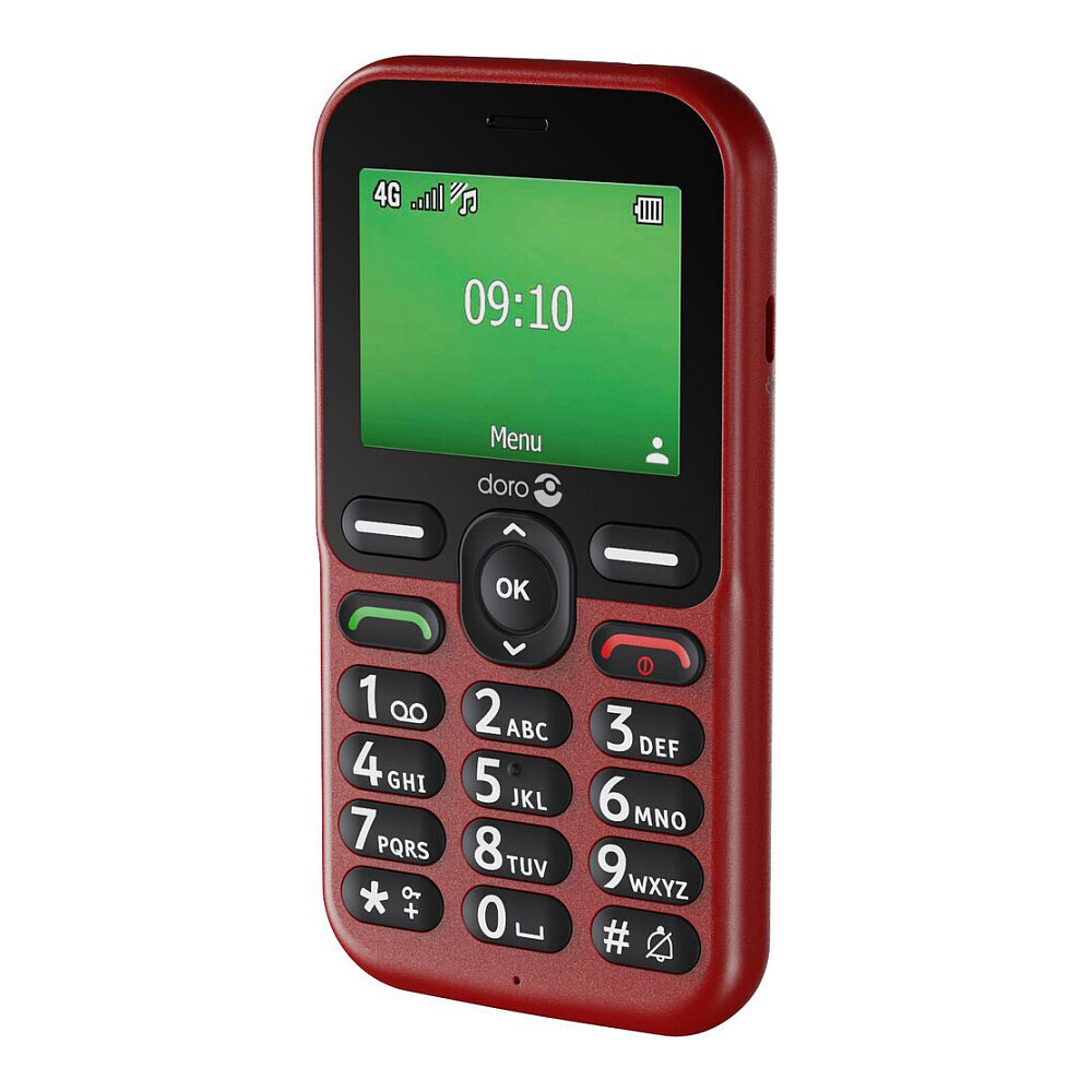 Doro Leva E10 Dual SIM Mobile Phone with Large Buttons Red – vizualizare 5