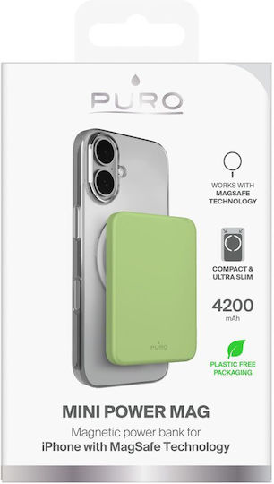 Puro MagSafe Power Bank 4200mAh Green view 2