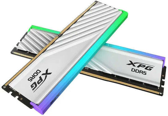 Adata Lancer Blade DDR5 32GB RAM with 2x16GB Modules and Speed 6000 for Desktop AX5U6000C3016G-DTLABRWH