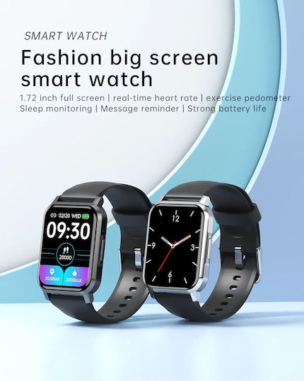 NK15 Aluminium 51mm Smartwatch with Heart Rate Monitor (Black) vista 4