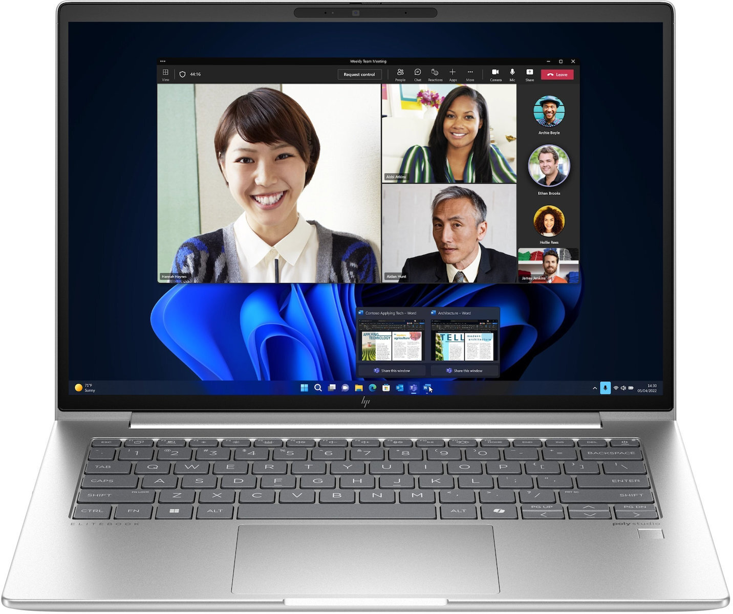 HP EliteBook 640 G11 14" IPS FHD+ (Ultra 7-155U/32GB/1TB SSD/W11 Pro) (US Keyboard) view 3