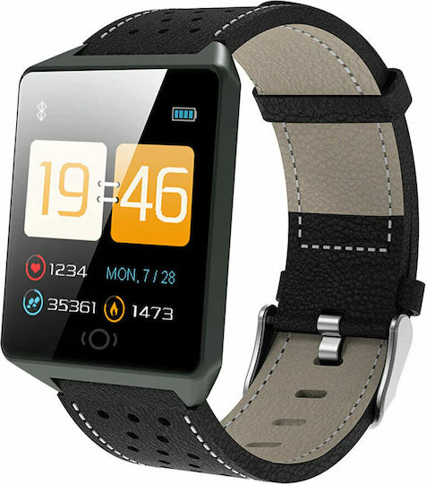 CK19 Smartwatch with Heart Rate Monitor (Black)