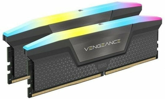 Corsair Vengeance RGB DDR5 32GB RAM with 2x16GB Modules and Speed 6000 for Desktop CMH32GX5M2E6000Z36 view 2