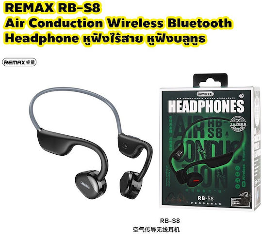 Remax RB-S8 Open Ear Bluetooth Handsfree Earphones with Sweat Resistance Black view 3