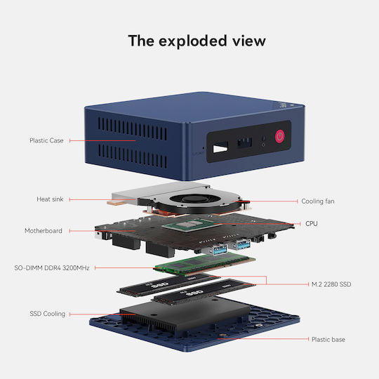Beelink S13 Mini PC (N-Series N150/12GB DDR4/512GB SSD/W11 Pro) view 8
