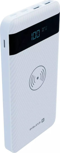 Evelatus EPB05 Power Bank 10000mAh with 2 USB-A Ports White view 1