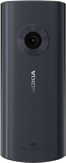 Nokia 110 (2024) Dual SIM Mobile with Buttons (Greek Menu) Blue view 3