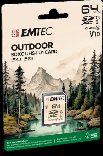 Emtec SDXC 64GB Class 10 U1 V10 UHS-I view 4