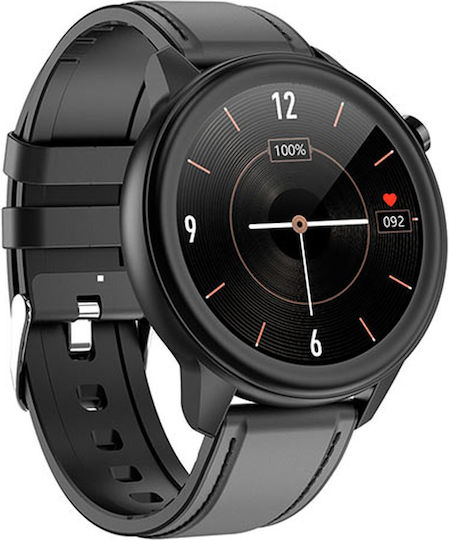 Aiwa SW-500 Smartwatch with Heart Rate Monitor (Black) view 2