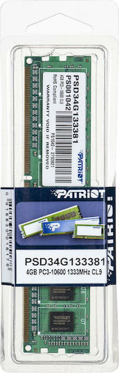 Patriot DDR3 with Module 1x4GB and Speed 1333 for Desktop PSD34G133381 Ansicht 2