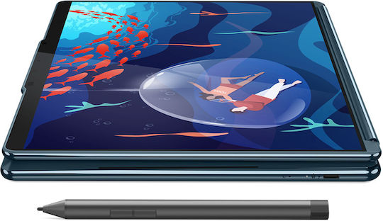 Lenovo Yoga Book 9 13IRU8 13.3" OLED Touchscreen (i7-1355U/16GB/1TB SSD/W11 Home) Tidal Teal (US Keyboard) view 3