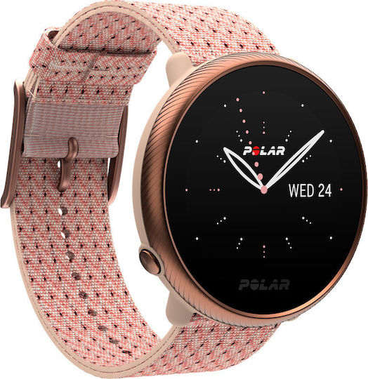 Polar Ignite 2 Stainless Steel 43mm Waterproof Smartwatch with Heart Rate Monitor (Rose Gold) view 3