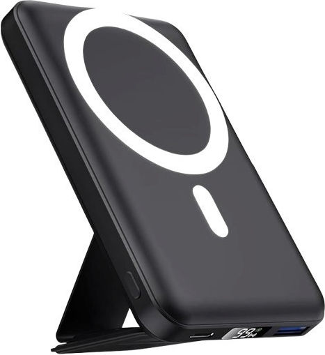 ET-W1P MagSafe Power Bank 10000mAh 15W with USB-A Port and USB-C Port Black