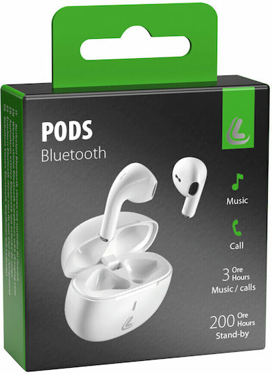 Lampa In-ear Bluetooth Handsfree Earphones with Charging Case White view 3