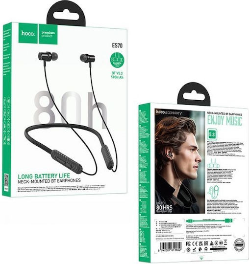 Hoco ES70 In-ear Bluetooth Handsfree Earphones with Sweat Resistance Black view 2