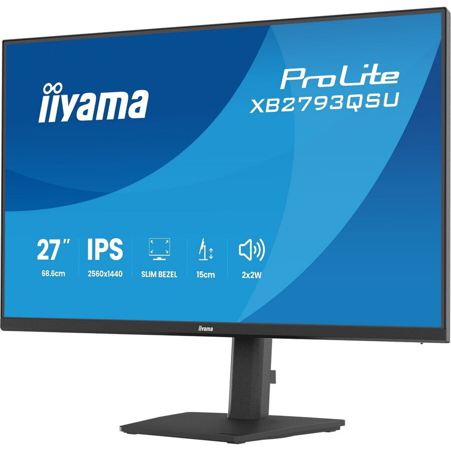 Iiyama ProLite XB2793QSU-B1 IPS Monitor 27" QHD 2560x1440 view 3