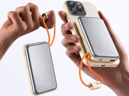 Power Bank 10000mAh 15W With USB-A Output Port And USB-C Output Port Quick Charge 3.0 Gold view 8