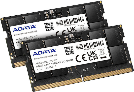 Adata DDR5 with Module 1x16GB and Speed 4800 for Laptop AD5S480016G-S view 5