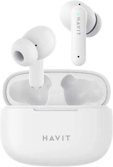 Havit TW967 In-ear Bluetooth Handsfree Earphones with Charging Case White