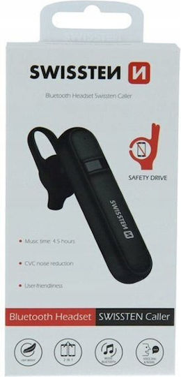 Swissten 51104100 Earbud Bluetooth Handsfree Earphone Black view 5