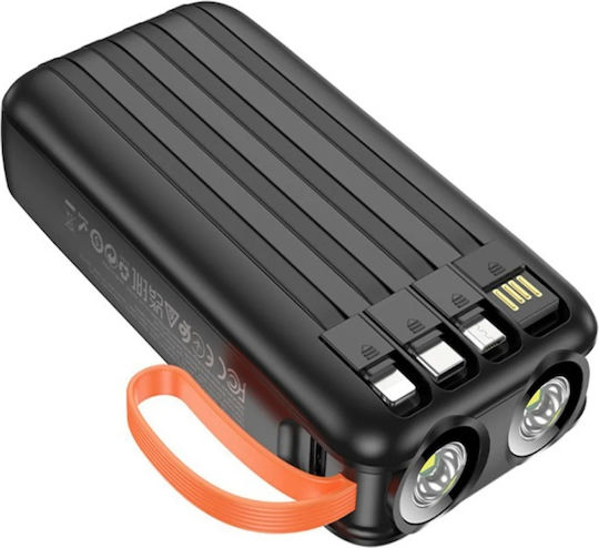 Borofone BJ60A Power Bank 20000mAh with USB-A Port Black view 3