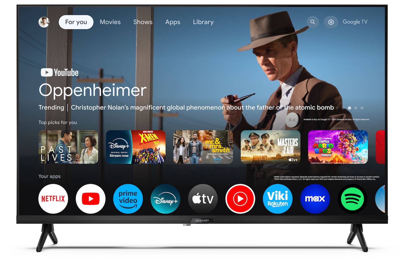 Sharp Smart Television 32" Full HD QLED 32GF3265E HDR (2025) view 3