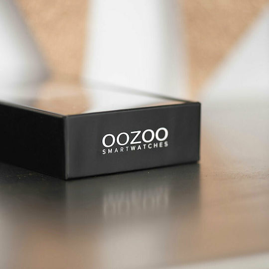 Oozoo Q00119 Stainless Steel 43mm Smartwatch with Heart Rate Monitor (Black) view 5