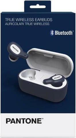 Pantone In-ear Bluetooth Handsfree Earphones with Charging Case Blue view 3
