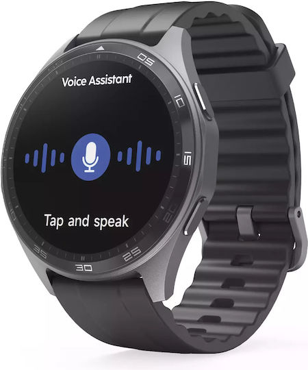 HAMA 7010 46mm Waterproof Smartwatch with Heart Rate Monitor (Black) view 5