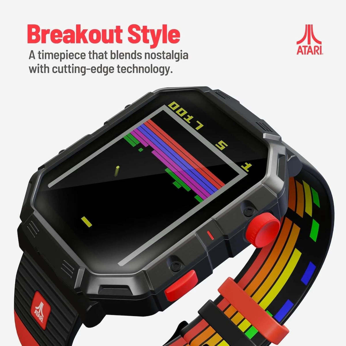Atari 2600 My Play Watch with Heart Rate Monitor (Black) view 2
